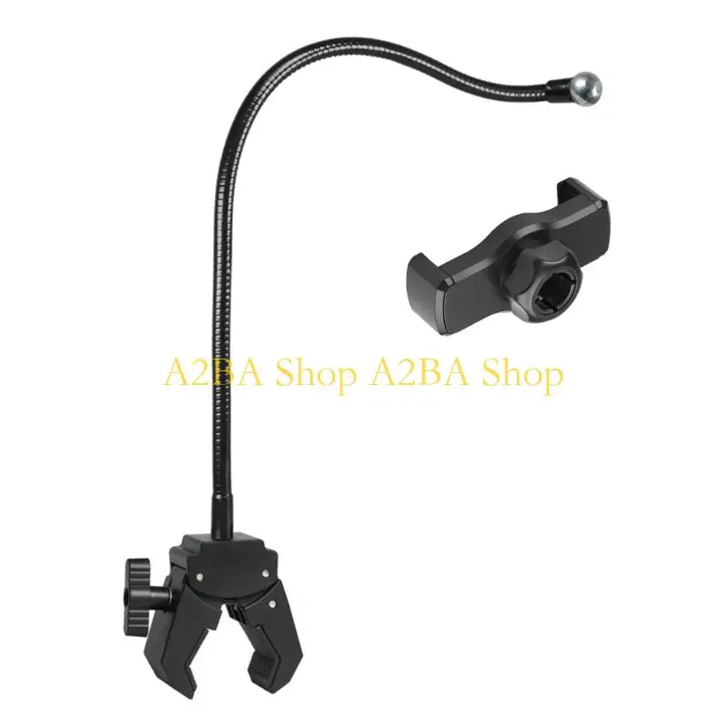 A2BA Flexible Swanneck Car Mount four point seven Foot Device Agreement 13 47mm Tube Grip Transportable Streaming Tool