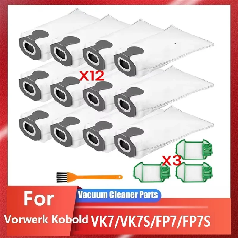 أكياس المكنسة الكهربائية لقطع غيار المكنسة الكهربائية Vorwerk Kobold VK7، VK7S، FP7، FP7S