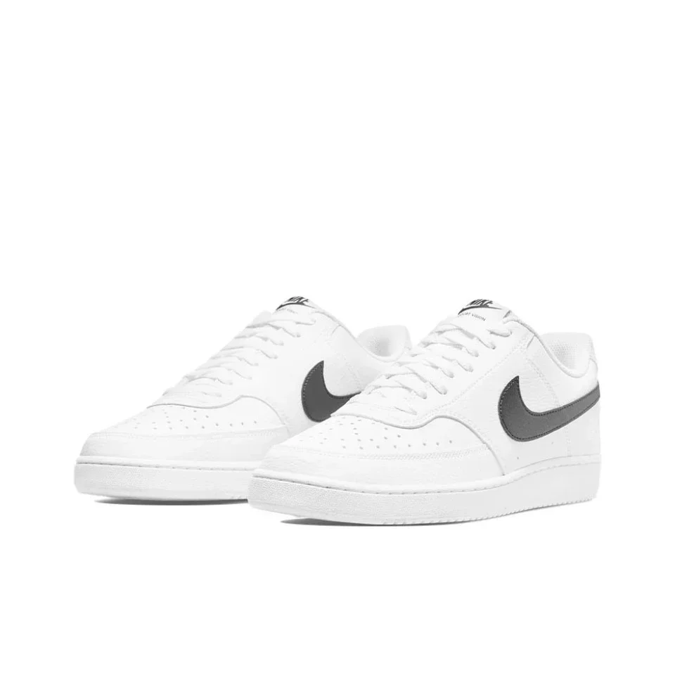 Nike Court Borough Unissex Mulheres Homens Sapatos de Skate Antiderrapante Low Top Confortável Tênis Branco Sapatos DH2987-103