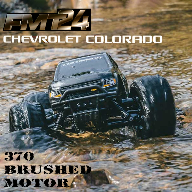 FMS 1/24 FMT24 Chevrolet Colorado RC Monster Truck RTR Pojazd terenowy Model zdalnie sterowany Prędkość 35 km/h Zabawka chłopięca Pudełko upominkowe