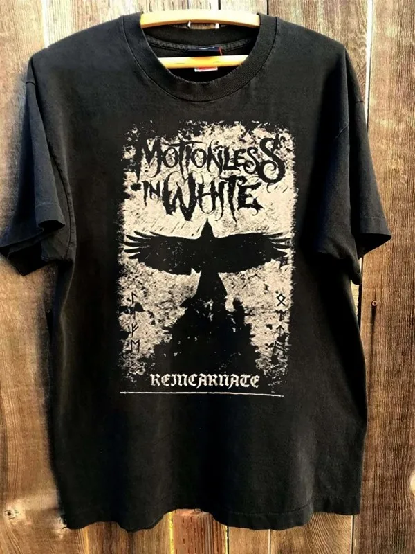 Motionless In White Nightmare Graphic 90s T shirt Reprint digital tee NH27246