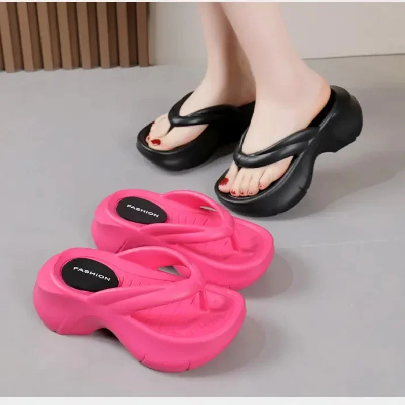 

Женские домашние тапочки на танкетке, сандалии с облаками, летние мягкие шлепанцы, пляжные шлепанцы, домашняя садовая обувь, уличная женская обувь для девочек