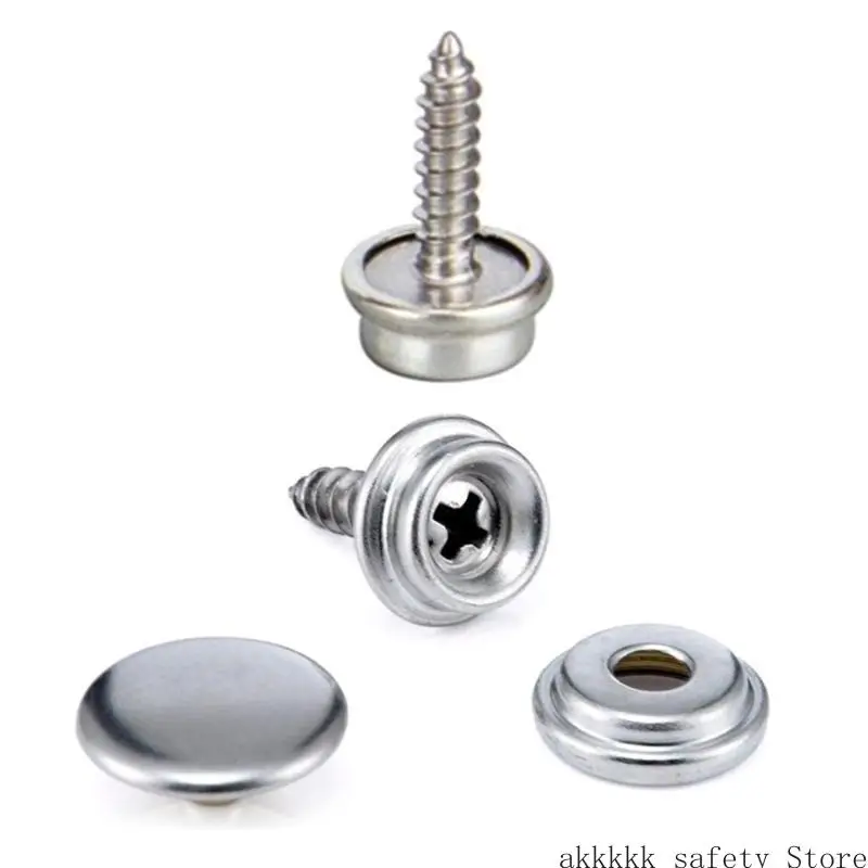 

XXFF 150 шт., парусиновая крышка из нержавеющей стали морского класса, чехол для лодок, застежка-кнопка, 15 мм