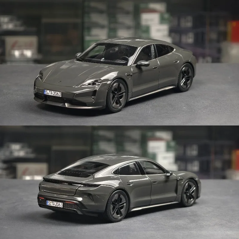 

Diecast NOREV 1:18 Scale Porsche Taycan Turbo S 2024 Pure Electric Sports Car Alloy Car Model