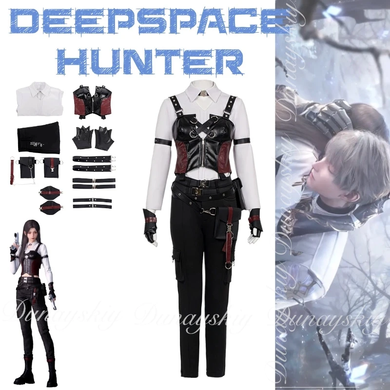 

Игра Love and Deepspace A Player Deepspace Hunter Luminous Sojourn Lightbath Dirge Miss Hunter Косплей Костюм Игра Full Of Suit