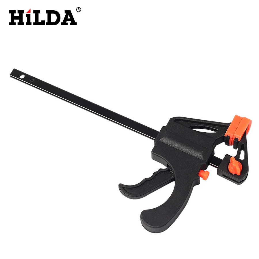 HILDA 2/3/4/5/6/8/10 Pcs Clamp 4 Inch Woodworking F Clamp Clip Grip Quick Ratchet Release Bar