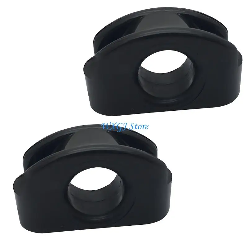 37JE Marine Hardware Line Guide Pulley Accessory with Nylon Channel Wheel for Boat Guidance Support and Repair Tasks