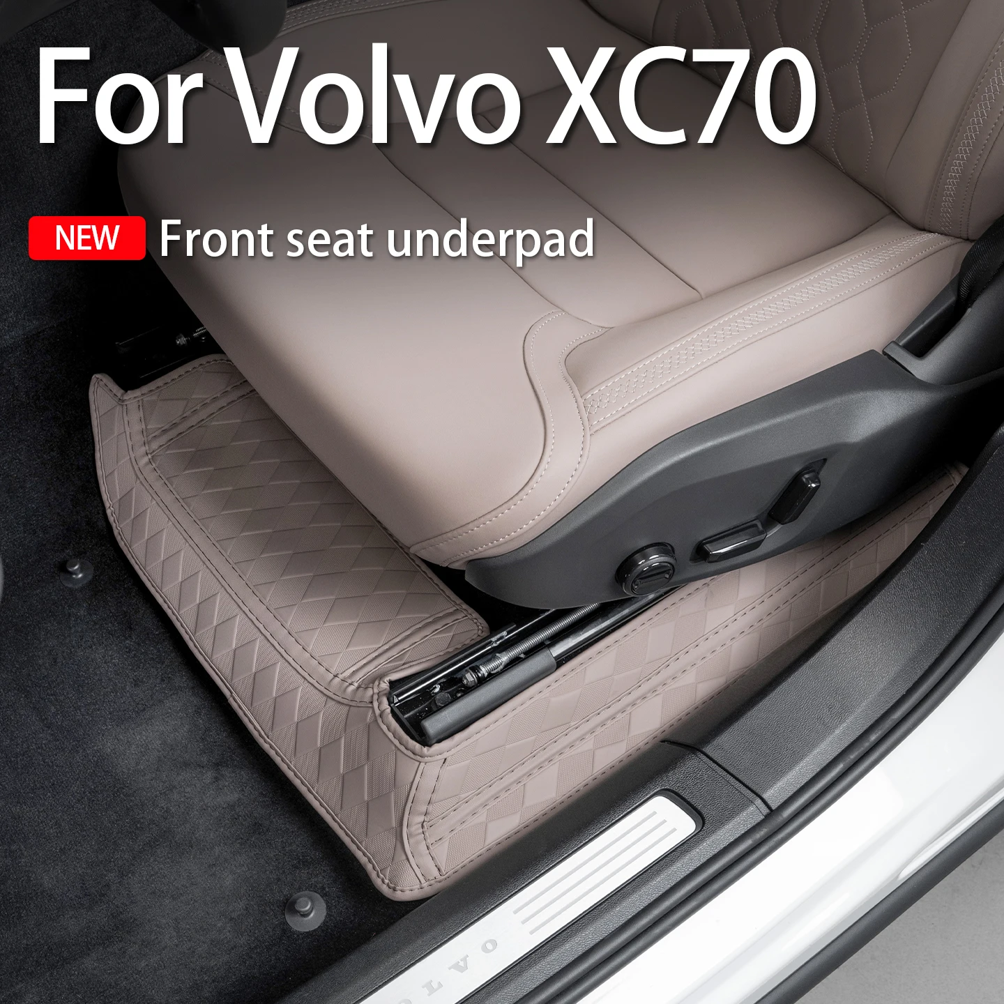 For Volvo XC70 front seat under protective mat anti-step leather cover Aar interior modification accessory accessories