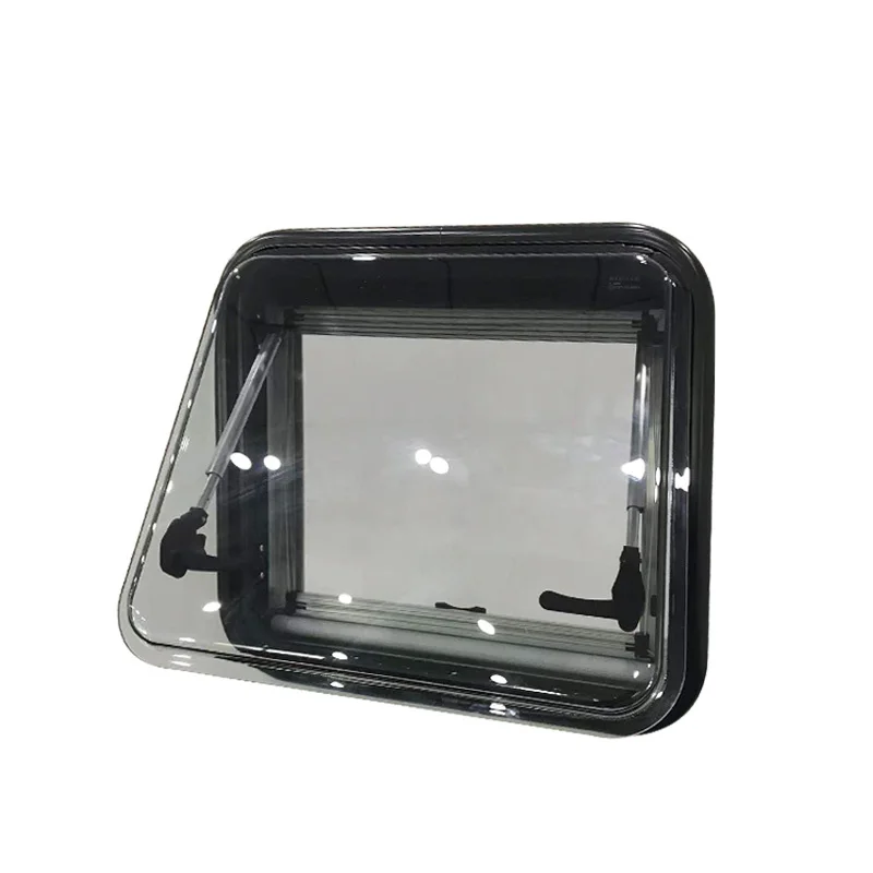 Car Window Frame 1200x700mm Top Quality Acrylic Round Corner Camper Trailer Side Push Out Window Rv Caravan Window