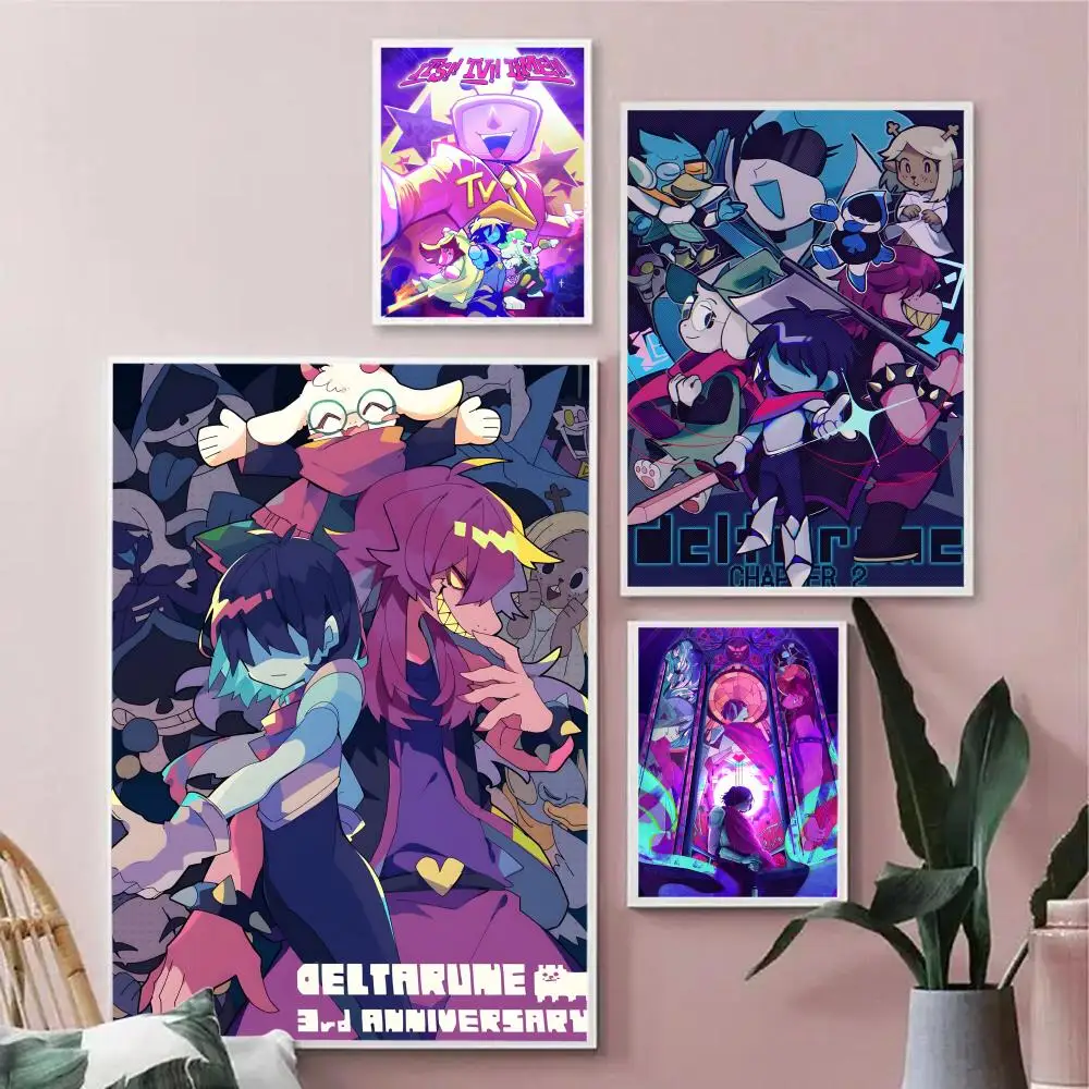 Video Game D-Deltarune Painting Calligraphy Durable Painting Canvas Poster Wall Hanging Home Interior Decoration Art Mural Gift