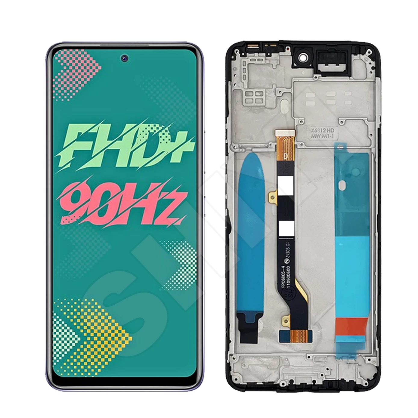 LCD Assembly For Infinix Hot 11s X6812 Display Touch For Infinix Hot 11s NFC X6812B LCD Screen Digitizer Replacement Parts