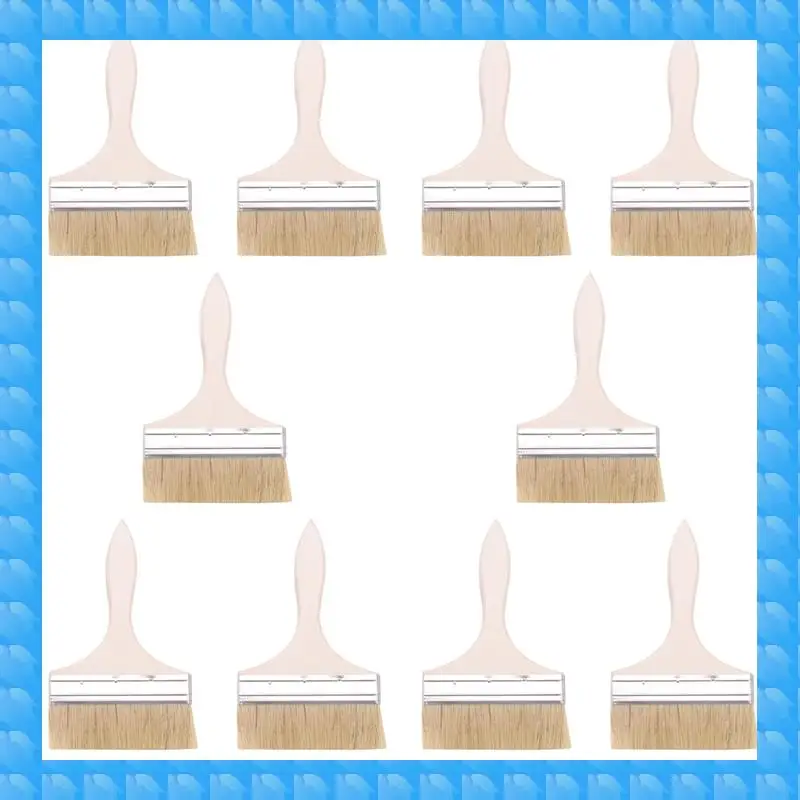 

ETRT 10 шт., 220 х 135 мм, широкая щетина для волос, деревянная ручка, кисть для рисования, инструмент для рисования стен