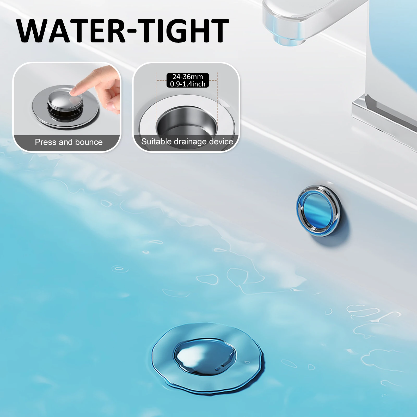 4/2PCS Pop Up Sink Drain Filterสแตนเลสท่อระบายน้ํากรองอ่างล้างหน้าปลั๊กป้องกันกลิ่นน้ําท่อผมCatcher