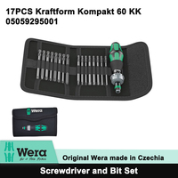 WERA KK 60 Kraftform 17PCS Bitholding Screwdriver and Bit Set with Tool Pouch 05059295001