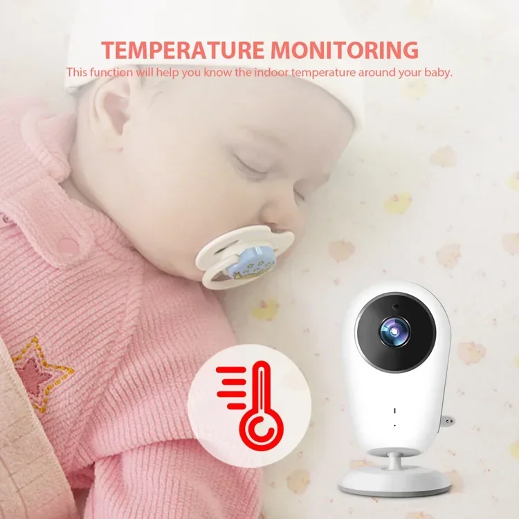 VB608 Video Baby Monitor 4.3 Inch Sitter Portable Electronic Baby Nanny IR LED Night Vision Intercom Surveillance Security Cam