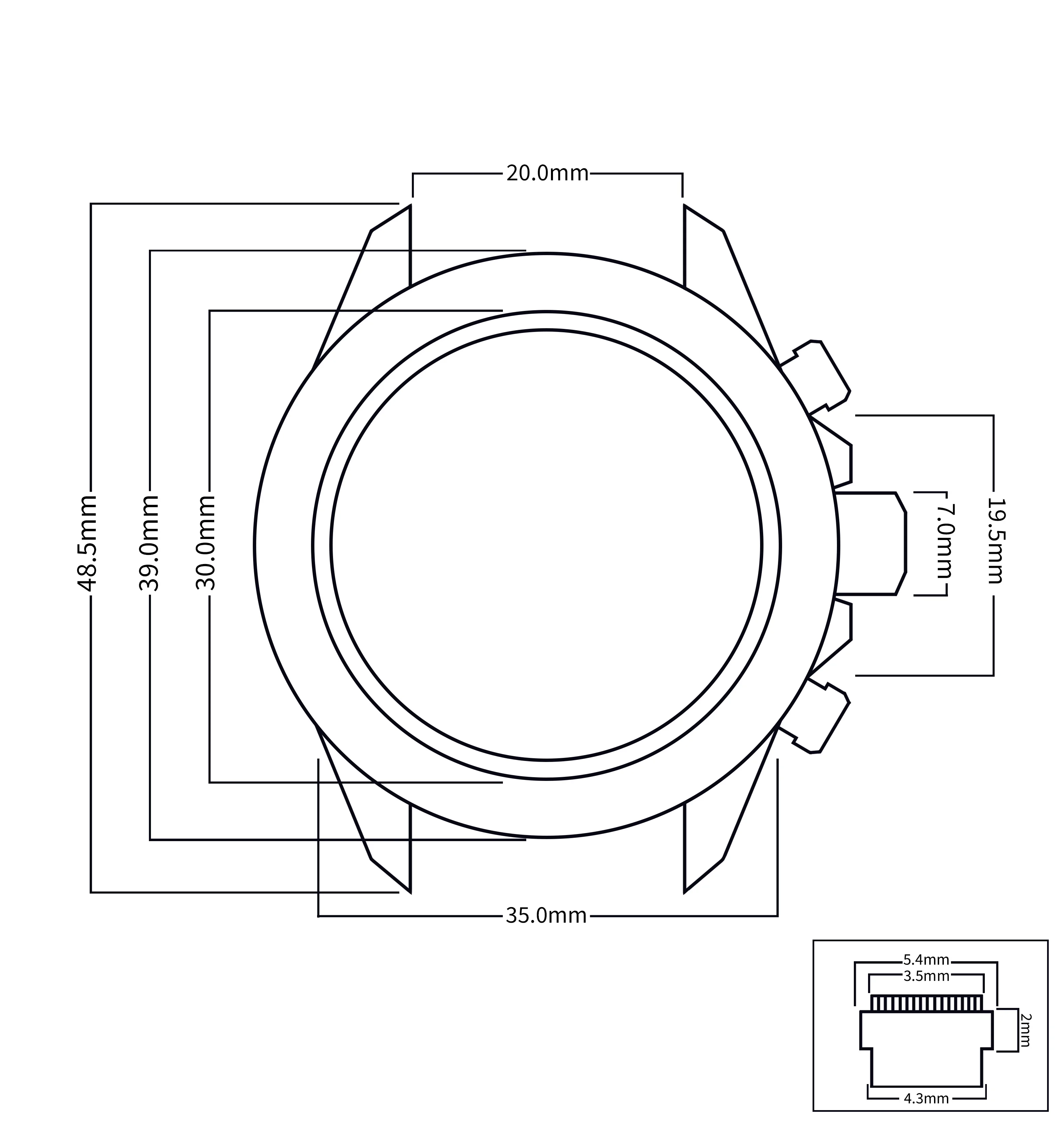 Caixa de relógio vk63 de alta qualidade, 39mm, vidro safira, aço inoxidável, à prova d'água, para seiko mod fit vk63, peças de movimento de quartzo
