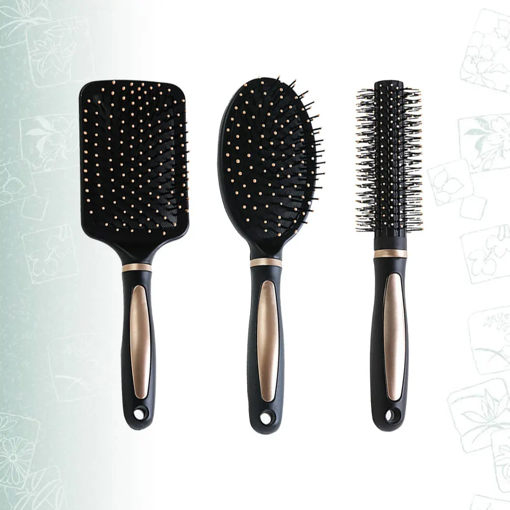 3pcs Massage Comb Airbag Cushion Curly Hair Detangling Brush Scalp Hair Accessories Ergonomic Handle Smooth Combs For Men Women