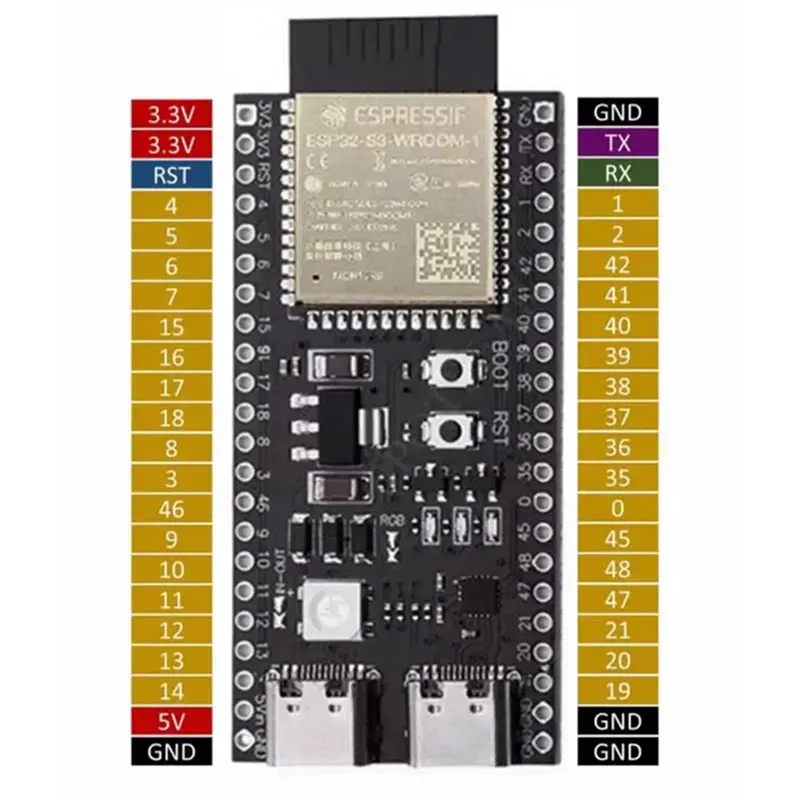 A45F-Deepsseek Robot Chat vocal ESP32-S3 Kit de planche à pain N16R8 WROOM-1-N16R8 carte de développement Devkitc-1