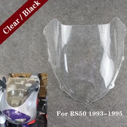 Fit For 1993 - 1998 Aprilia RS50 Motorcycle Windscreen Windshield Black Clear Wind Screen RS 50 1994 1995
