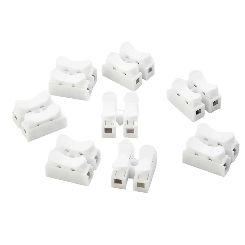 20Pcs No Solding Quick 1P 2P 3P Cable Wire Connector No Screw Terminal Block Spring Clamp