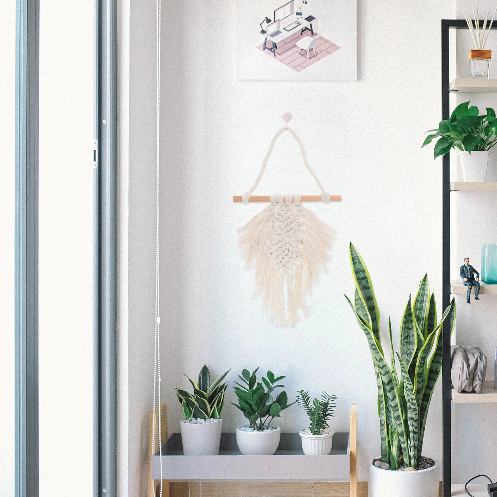 

6Pcs Round Wooden Sticks Tapestry Dowel Rods for Weaving Crafts DIY Tapestry Making Tools Natural Wood Lightweight Smooth