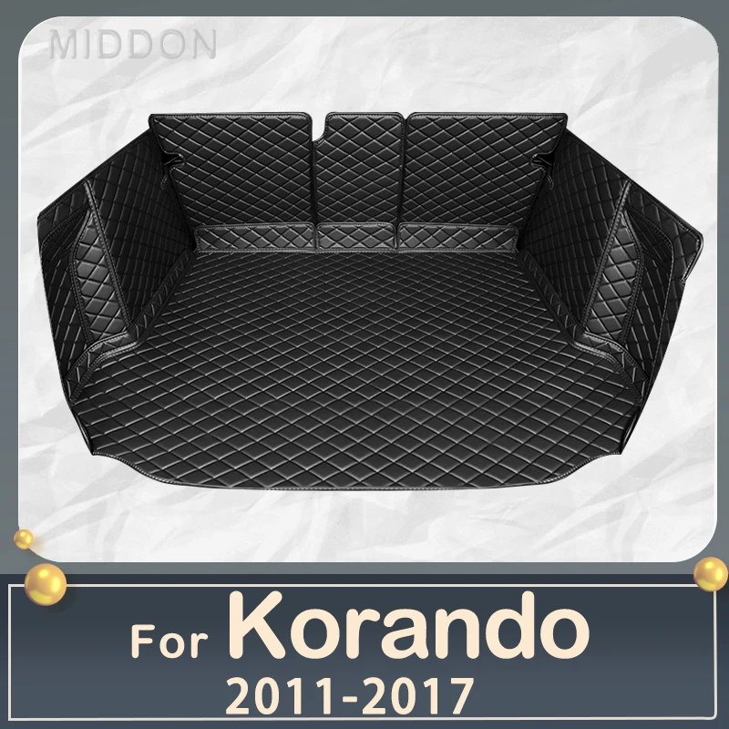 

Car trunk mat for Ssangyong Korando SUV 2011 2012 2013 2014 2015 2016 2017 cargo liner carpet interior accessories cover