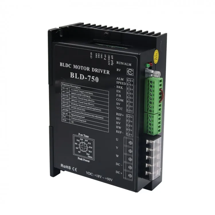 BLD-750 BLDC DC Brushless Motor Driver Controller 750W w/ Hall for Brushless DC Motor