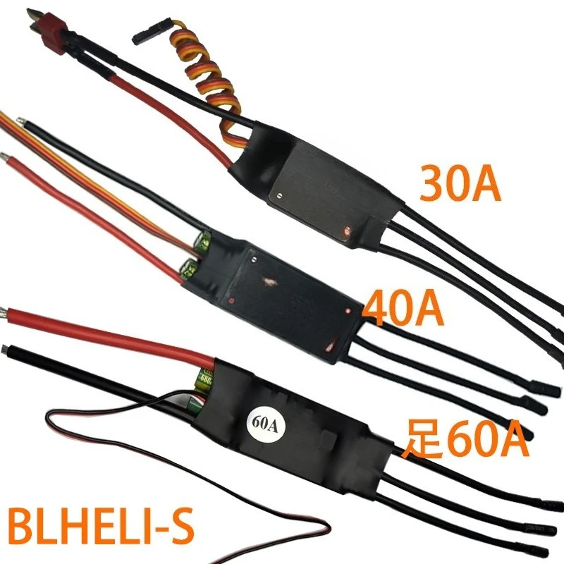 BLHeli-S Brushless ESC 20A 30A 40A 60A 80A Multicopter Speed Controller FPV Racing Aircraft Drive Hardware