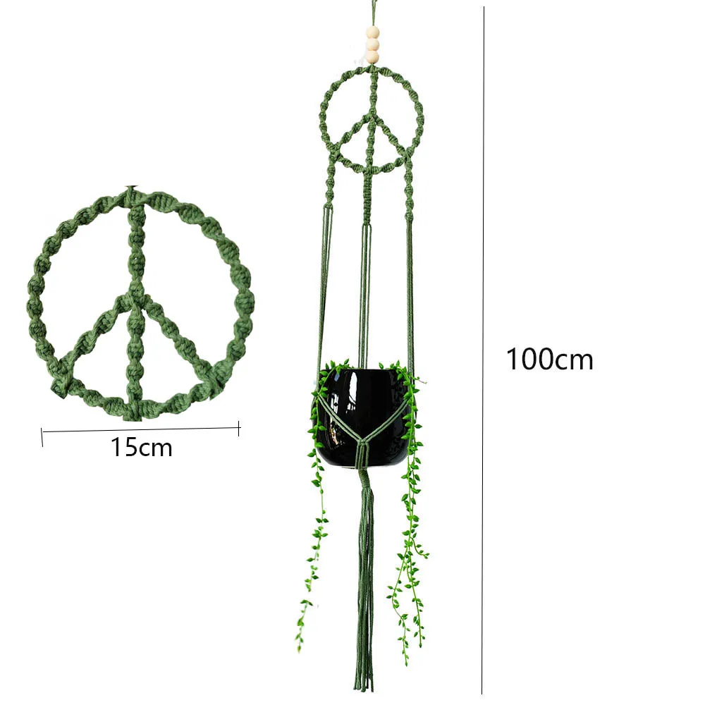 New arrival hot sale boho style handmade macrame pot holder for garden plant hanging for window /wall