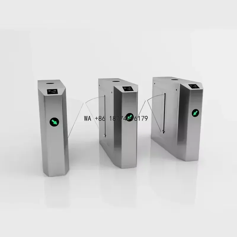 wmwmnu OEM/ODM Access Control System Face Recognition Flap Barrier Turnstile Gate Access Control with RFID Card Reader