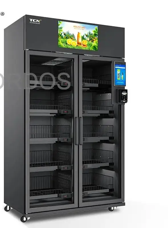 Automatic Self service Fresh Fruit Vending Machine Smart Fridge AI Vending Machine