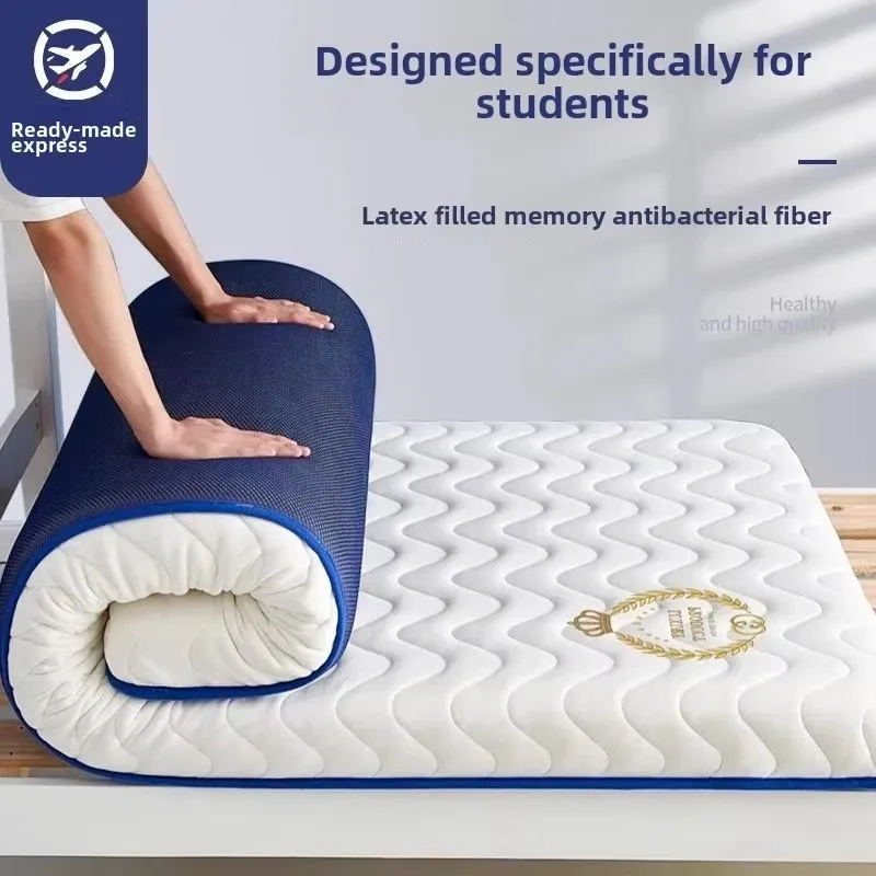 Latex Mattress Memory Foam Cushion Household Bedroom Dormitory Double Single Sponge Sleeping Pad Foldable Mattress Topper Futon