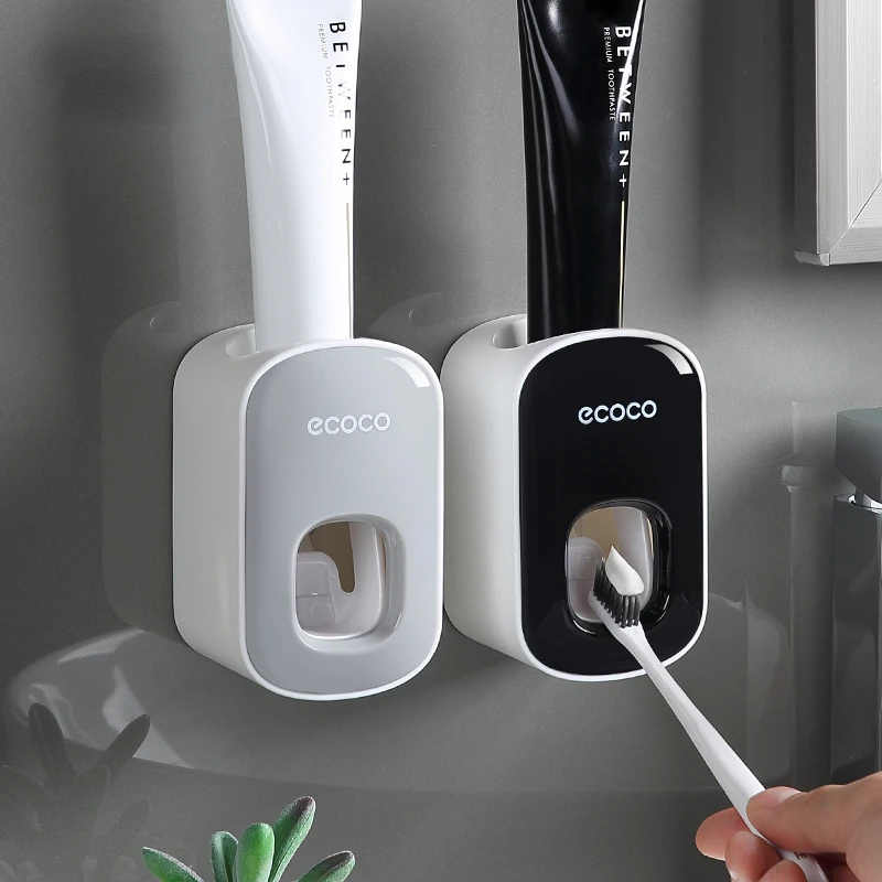 Xiaomi Youpin-dispensador automático de pasta de dientes, exprimidores de pasta de dientes perezosos, soporte de pared para cepillos de dientes