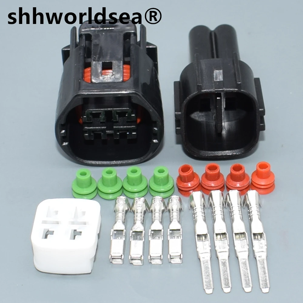 shhworldsea 4 Pin 2.2mm 6189-0694 Alternator Regulator Repair Harness Connector Socket For Honda Acura TOYOTA