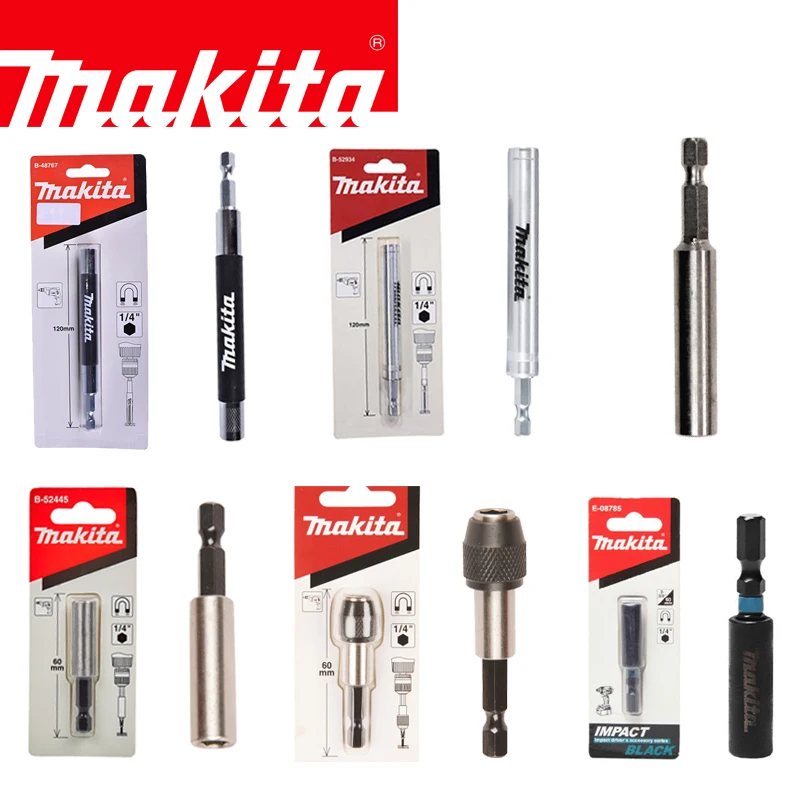 Makita-hexagonal Shrinkable Batch Cabeça Biela Parafuso Guia Bit Holder Ferramentas Elétricas Unidade Combinação de Peças