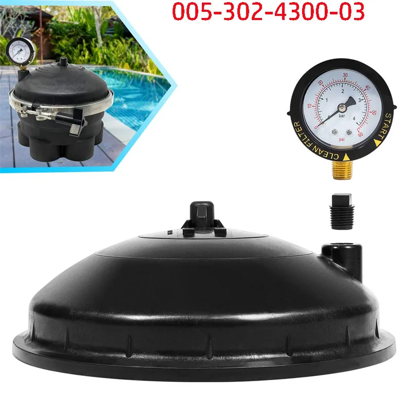 005-302-4300-03 Water Valve Top Dome with Pressure Gauge for Paramount Compatible with PCC 2000, Pool Valet, PV3, Cyclean, More