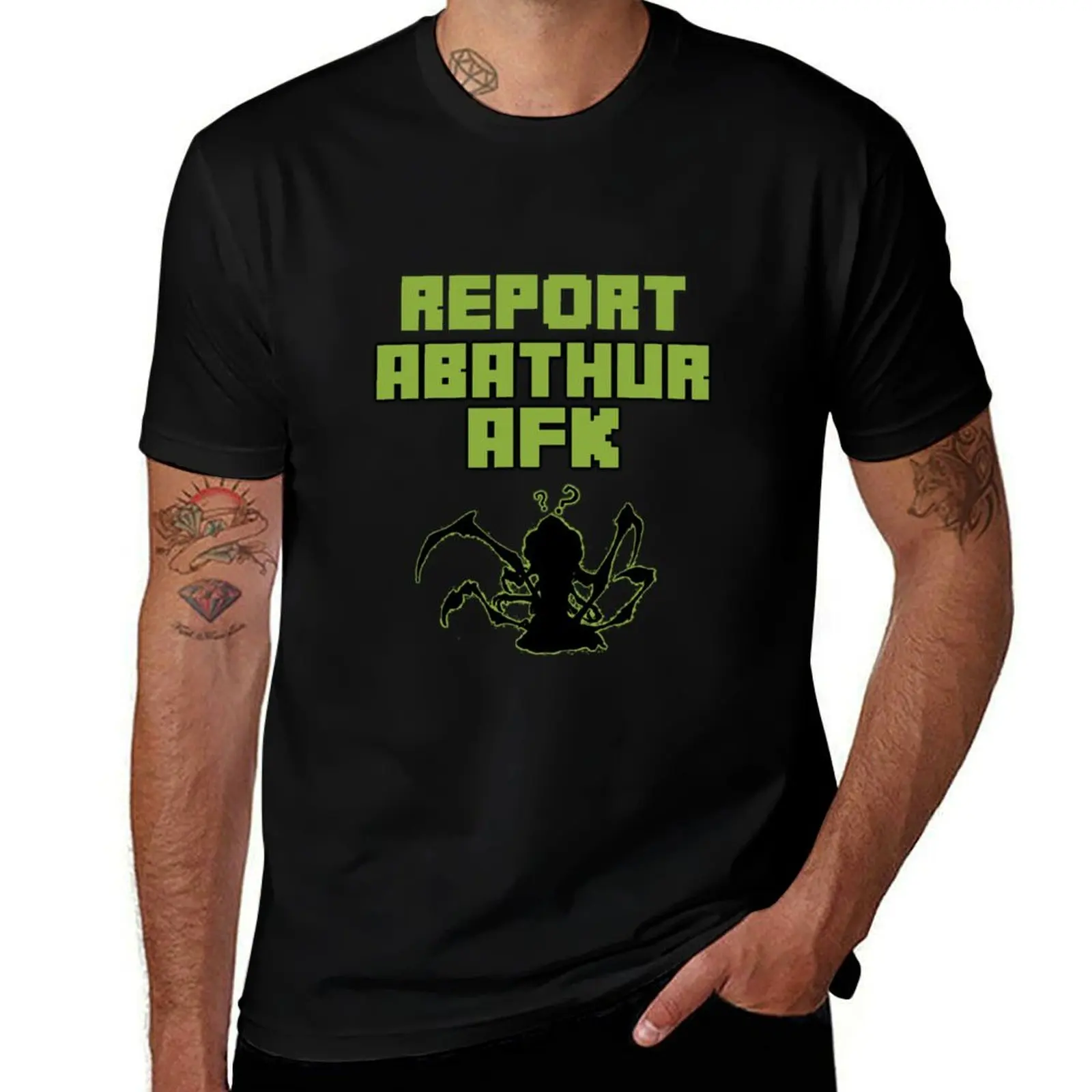 

Heroes of the AFK Abathur T-Shirt heavyweights man clothes vintage clothes basketball graphic tees t shirts for men graphic