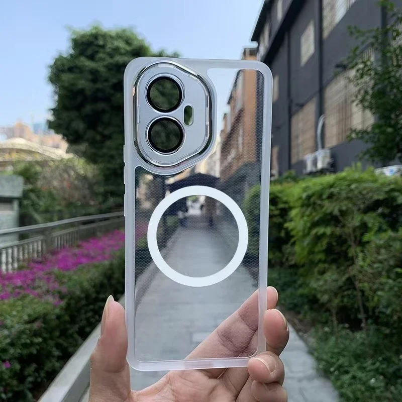 Para Honor 400 Pro película protectora de cámara MagSafe contraportada para Honor 400 Lite 400Pro 5G parachoques transparente de silicona suave a prueba de golpes