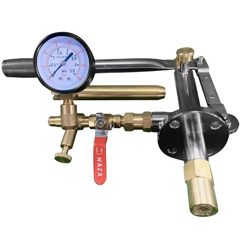 최고급 테스트 벤치 배관 공구 수동 수압 테스트 펌프 수동 고압 테스트 펌프