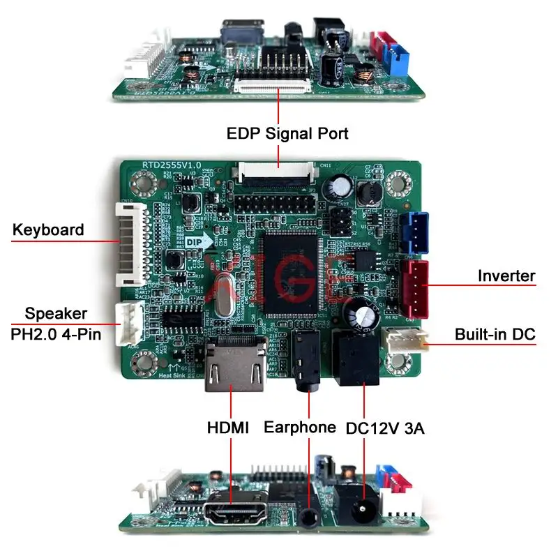 عدة لتقوم بها بنفسك ل N125HCE-G61/GN1/GPA EDP 30 Pin 12.5 "HDMI-متوافق شاشة الكمبيوتر المحمول LED عرض 1920x1080 تحكم لوحة للقيادة