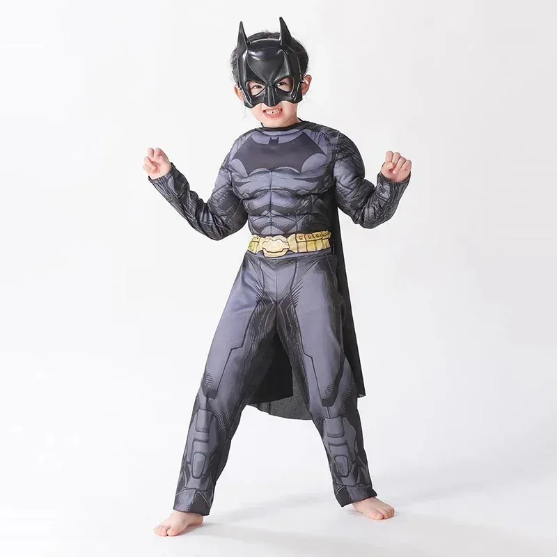 Wiwiwi 123 Anime superhéroe Batmans Cosplay disfraz muscular Batma Zentai monos traje Halloween disfraces de Carnaval # 1 #
