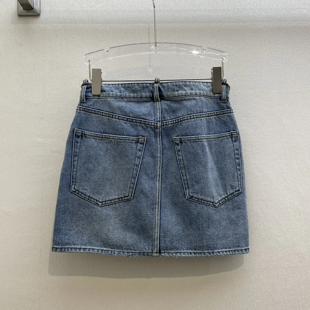 

Women's Vintage Washed Denim Skirt