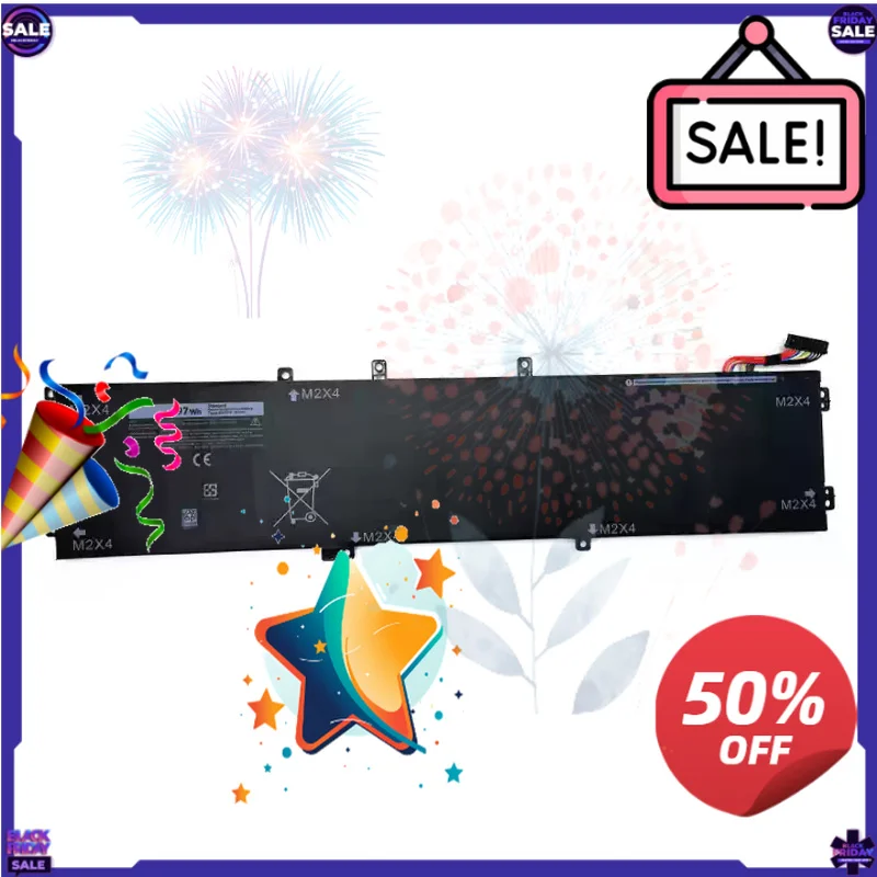 SWZY New 6GTPY Laptop Battery for DELL Precision 5520 5530 Series for DELL XPS 15 9570 9560 7590 Notebook H5H20 97WH High Capaci