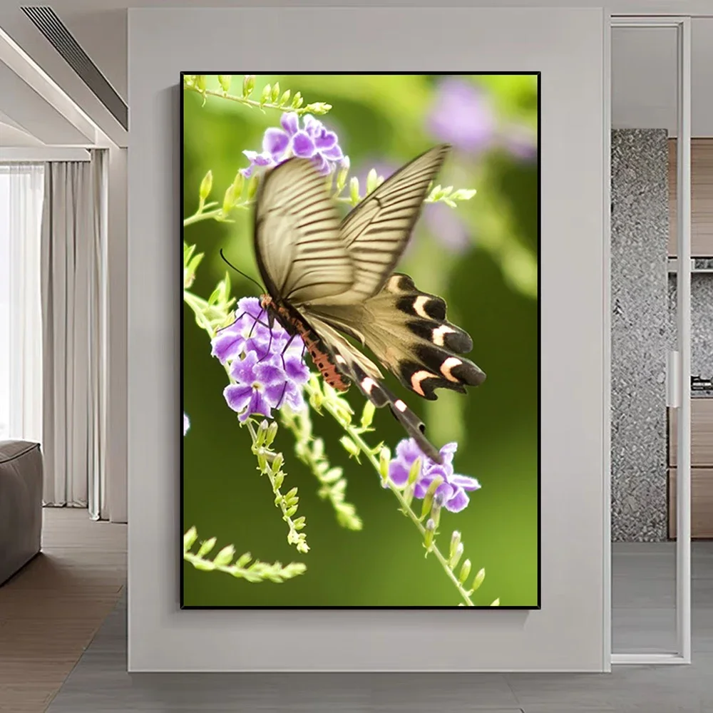 001 Beautiful Butterfly Animal Insect Beast Silk Cloth Wall Poster Art Home Decoration Gift
