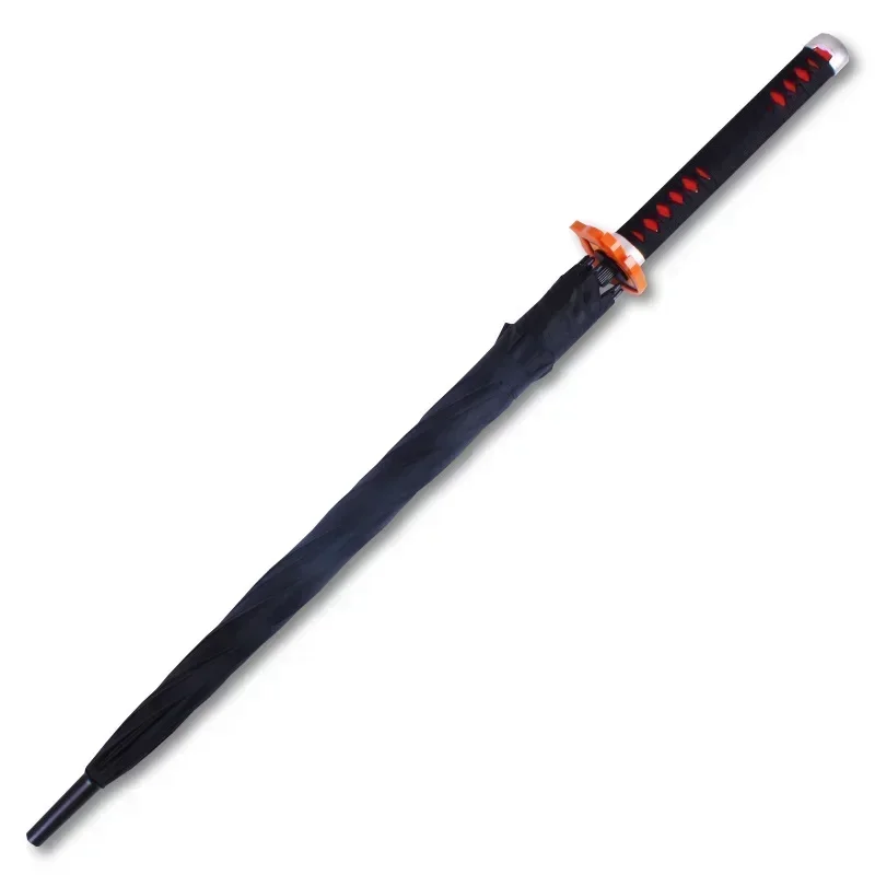 Japanese ninja straight umbrella. 16 bone automatic open long handle parapet umbrella