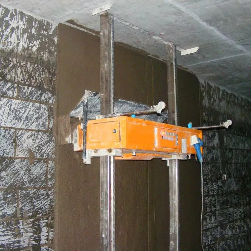 New Automatic Electric Wall Plastering Machine Efficiently Applies Cement Mortar To The Wall Surface Wall plastering Machine