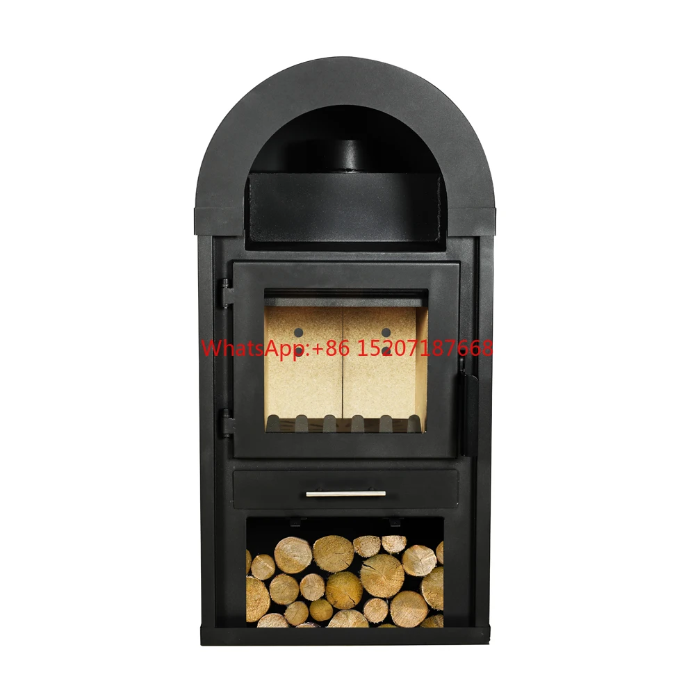 

R1001A High Quality New Design 10kw Modern Indoor Home Wood Burning Stove Wooden Fireplace Heater for House Living Room