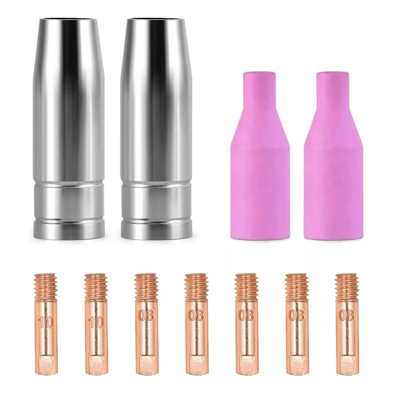 

ABUI-11PCS Welding Nozzles Set MIG Torch 15AK Compatible With MIG Welder