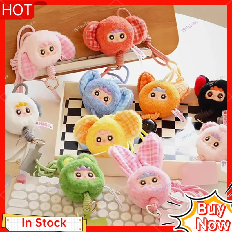 MINISO New MIGO Plush Toy Lanyard Trendy Blind Box Hanging Pendant Mobile Phone Chain Crossbody Neck Strap Anti-Loss With Spacer