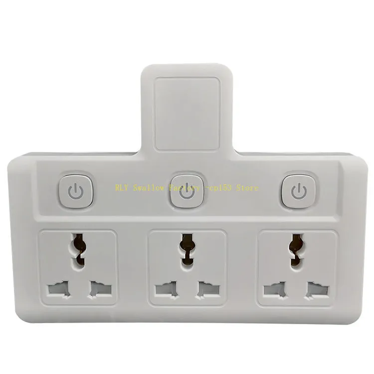 6-hole 13A British socket with independent switch, British standard row plug-in board, with certified Hong Kong wiring board